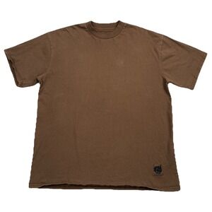 Suicideboys G59 Skull Embroidered T-Shirt Brown Cotton Men's Large
